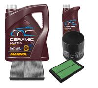 FEBI Controllo Set 6L MANNOL Ceramic 5W-40 Per Renault Kadjar 1.6 TCe 165