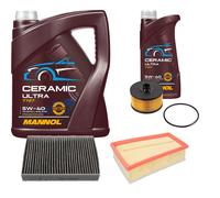 FEBI Controllo Set 6L MANNOL Ceramic 5W-40 Per Renault Scénic III 1.2 TCe