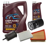 FEBI Controllo Set 6L MANNOL Ceramic 5W-40 Per Seat Ibiza III 1.8 T FR