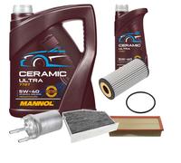 FEBI Controllo Set 6L MANNOL Ceramic 5W-40 Per VW Beetle Cabriolet 2.0 TSI