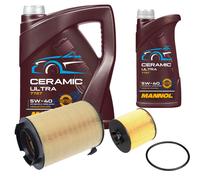 FEBI Controllo Set 6L MANNOL Ceramic 5W-40 Per VW Golf V 1.4 TSI Tiguan