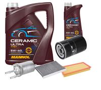 FEBI Controllo Set 6L MANNOL Ceramic 5W-40 Per VW New Beetle 2.0 1.6