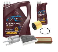 FEBI Controllo Set 6L MANNOL Ceramic 5W-40 Per VW Touran 1.4 TSI Golf Plus