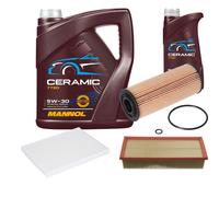 Febi Controllo Set 6L mannol Ceramica 5W-30 Adatto A per Audi A3 1.9 Tdi