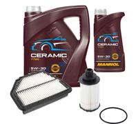 Febi Controllo Set 6L mannol Ceramica 5W-30 Adatto A per Opel Antara