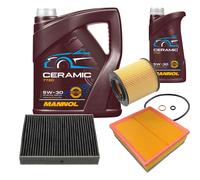 Febi Controllo Set 6L mannol Ceramica 5W-30 per BMW 3 Gran Turismo 320i