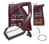 Febi Controllo Set 6L mannol Ceramica 5W-30 per Opel Antara 2.2 CDTI
