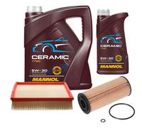Febi Controllo Set 6L mannol Ceramica 5W-30 per VW Passat Variant 1.9 Tdi 2.0