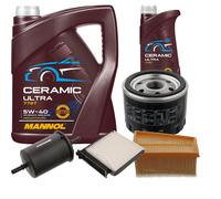 Febi Controllo Set 6L mannol Ceramica 5W-40 per Dacia Sandero