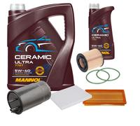 FEBI Controllo set 6L MANNOL Ceramica 5W-40 per Fiat Grande Punto 1.9 D