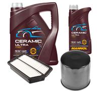 Febi Controllo Set 6L mannol Ceramica 5W-40 per Kia Sportage 1.6 GDI 2.0 CVVT