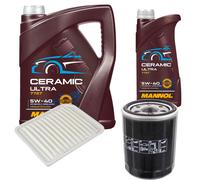 Febi Controllo Set 6L mannol Ceramica 5W-40 per Mitsubishi Outlander III 2.0