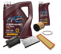 Febi Controllo Set 6L mannol Ceramica 5W-40 per Peugeot 307 1.4 16V Citroen