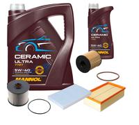 Febi Controllo Set 6L mannol Ceramica 5W-40 per Peugeot 308 I 2.0 HDI