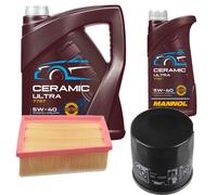 Febi Controllo Set 6L mannol Ceramica 5W-40 per Renault Megane IV 1.6 Tce 205