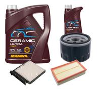 Febi Controllo Set 6L mannol Ceramica 5W-40 per Renault Modus/Grand 1.6