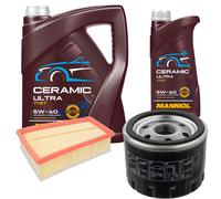 Febi Controllo Set 6L mannol Ceramica 5W-40 per Renault Scénic III 1.5 DCI