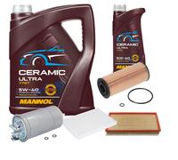Febi Controllo Set 6L mannol Ceramica 5W-40 per Seat Toledo II 1.9 Tdi