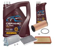 Febi Controllo Set 6L mannol Ceramica 5W-40 per VW Golf IV 1.9 Tdi