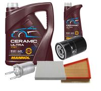 Febi Controllo Set 6L mannol Ceramica 5W-40 per VW Polo 1.8 Gti Cup Edizione