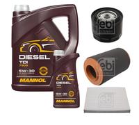 Febi Controllo Set 6L mannol Diesel Tdi 5W-30 per Fiat Ducato Furgonato