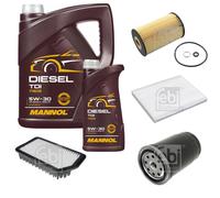 FEBI Controllo Set 6L MANNOL Diesel TDI 5W-30 Per KIA Cee'D Sportswagon