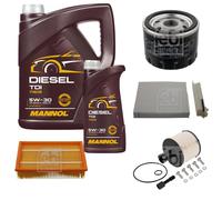 FEBI Controllo Set 6L MANNOL Diesel TDI 5W-30 Per Nissan NV200 Evalia
