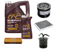 FEBI Controllo Set 6L MANNOL Energy Combi LL 5W-30 Per Subaru Impreza