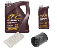 FEBI Controllo Set 6L MANNOL Energy Combi LL 5W-30 Per Toyota Avensis