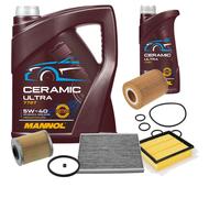 Febi Controllo Set 6L mannol IN Ceramica 5W-40 per Opel Corsa D 1.7
