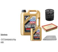 Febi Controllo Set 6L Motore Liqui Moly 10W-40 Basso Attrito per Peugeot 206