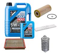 Febi Controllo Set 6L Motore Liqui Moly 5W-30 da Molto Tempo Alto Tech per Ford