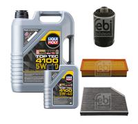 Febi Controllo Set 6L Motore Liqui Moly Top Tec 4100 5W-40 per di Audi A4 Avant