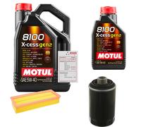 FEBI Controllo Set 6L MOTUL 8100 X-CESS 5W-40 Per Audi A4 Avant 1.8 TFSI 2.0