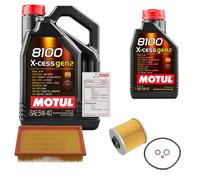 FEBI Controllo Set 6L MOTUL 8100 X-CESS 5W-40 Per BMW 3er Compact 316i