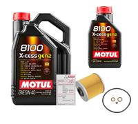 FEBI Controllo Set 6L MOTUL 8100 X-CESS 5W-40 Per BMW 3er Compact 316i