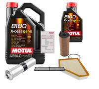 FEBI Controllo Set 6L MOTUL 8100 X-CESS 5W-40 Per BMW 3er Touring 318d