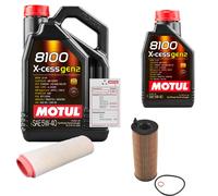 FEBI Controllo Set 6L MOTUL 8100 X-CESS 5W-40 Per BMW 5er Touring 520d