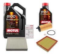 Febi Controllo Set 6L Motul 8100 x-Cess 5W-40 per BMW Serie 1er 118i 116i
