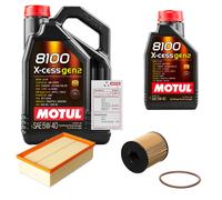 FEBI Controllo Set 6L MOTUL 8100 X-CESS 5W-40 Per Citroën C4 Picasso I 2.0