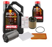 FEBI Controllo Set 6L MOTUL 8100 X-CESS 5W-40 Per Fiat Grande Punto 1.9 D