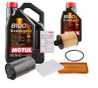 FEBI Controllo Set 6L MOTUL 8100 X-CESS 5W-40 Per Fiat Grande Punto 1.9 D
