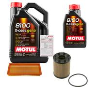 FEBI Controllo Set 6L MOTUL 8100 X-CESS 5W-40 Per Fiat Linea 1.4 T-Jet