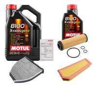 FEBI Controllo Set 6L MOTUL 8100 X-CESS 5W-40 Per Mercedes-Benz C-Klasse