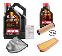 FEBI Controllo Set 6L MOTUL 8100 X-CESS 5W-40 Per Mercedes-Benz E-Klasse