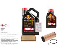 Febi Controllo Set 6L Motul 8100 x-Cess 5W-40 per Per VW Golf IV di Van 1.9
