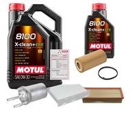 FEBI Controllo Set 6L MOTUL 8100 X-CLEAN 0W-30 Per Audi A3 Sportback 2.0 FSI