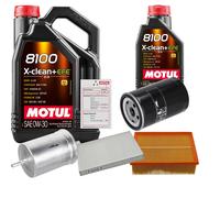 FEBI Controllo Set 6L MOTUL 8100 X-CLEAN 0W-30 Per Audi A4 2.0 1.6 Seat Exeo