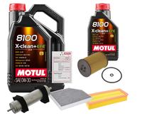 FEBI Controllo Set 6L MOTUL 8100 X-CLEAN 0W-30 Per Audi A4 Avant 2.0 TDI Q5