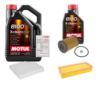 FEBI Controllo Set 6L MOTUL 8100 X-CLEAN 0W-30 Per Audi A4 Avant 2.0 TDI Q5
